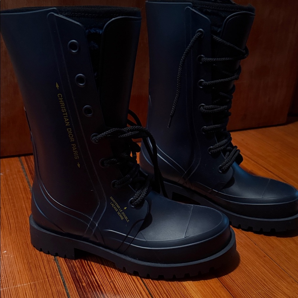 Dior Women's Blue Ankle camp boots